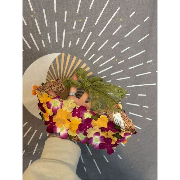Free People Curried Myrrh Ava Soft Floral Headband - Picture 3 of 5